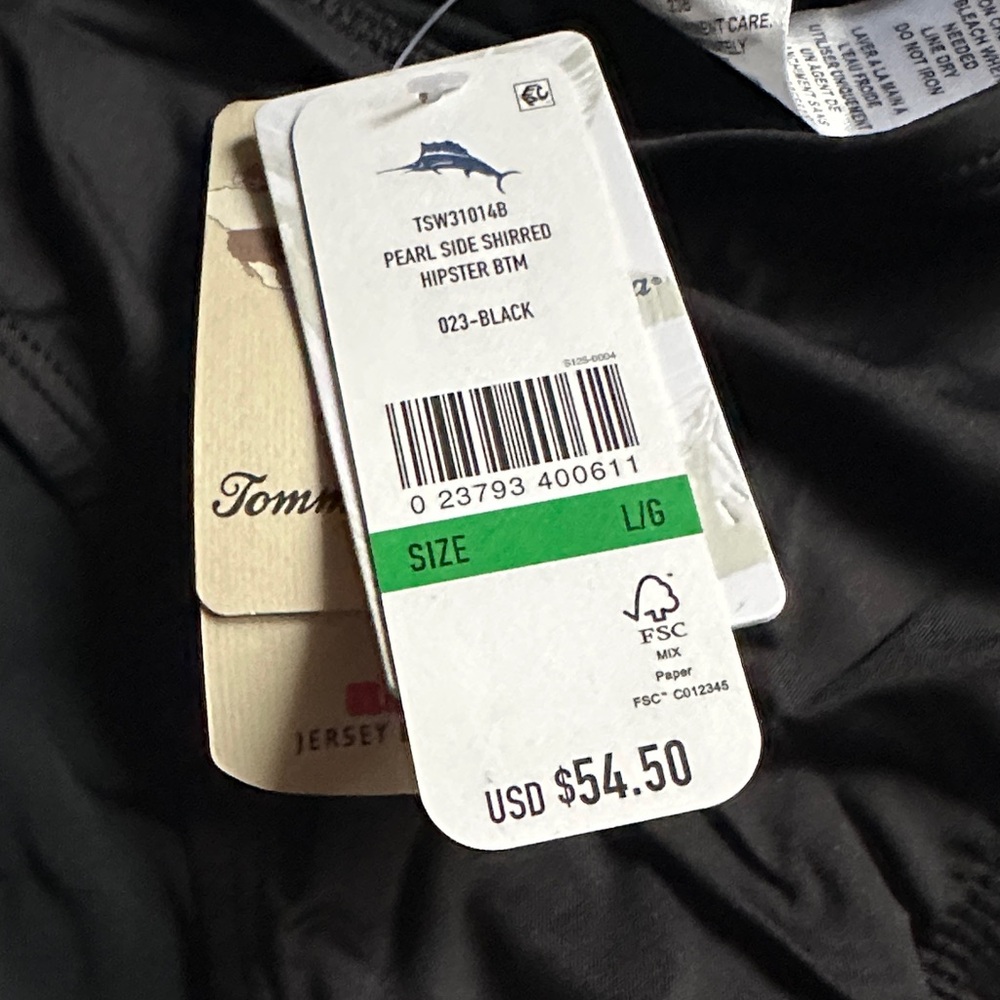 Tommy Bahama Black Bikini Bottoms - Picture 2 of 4